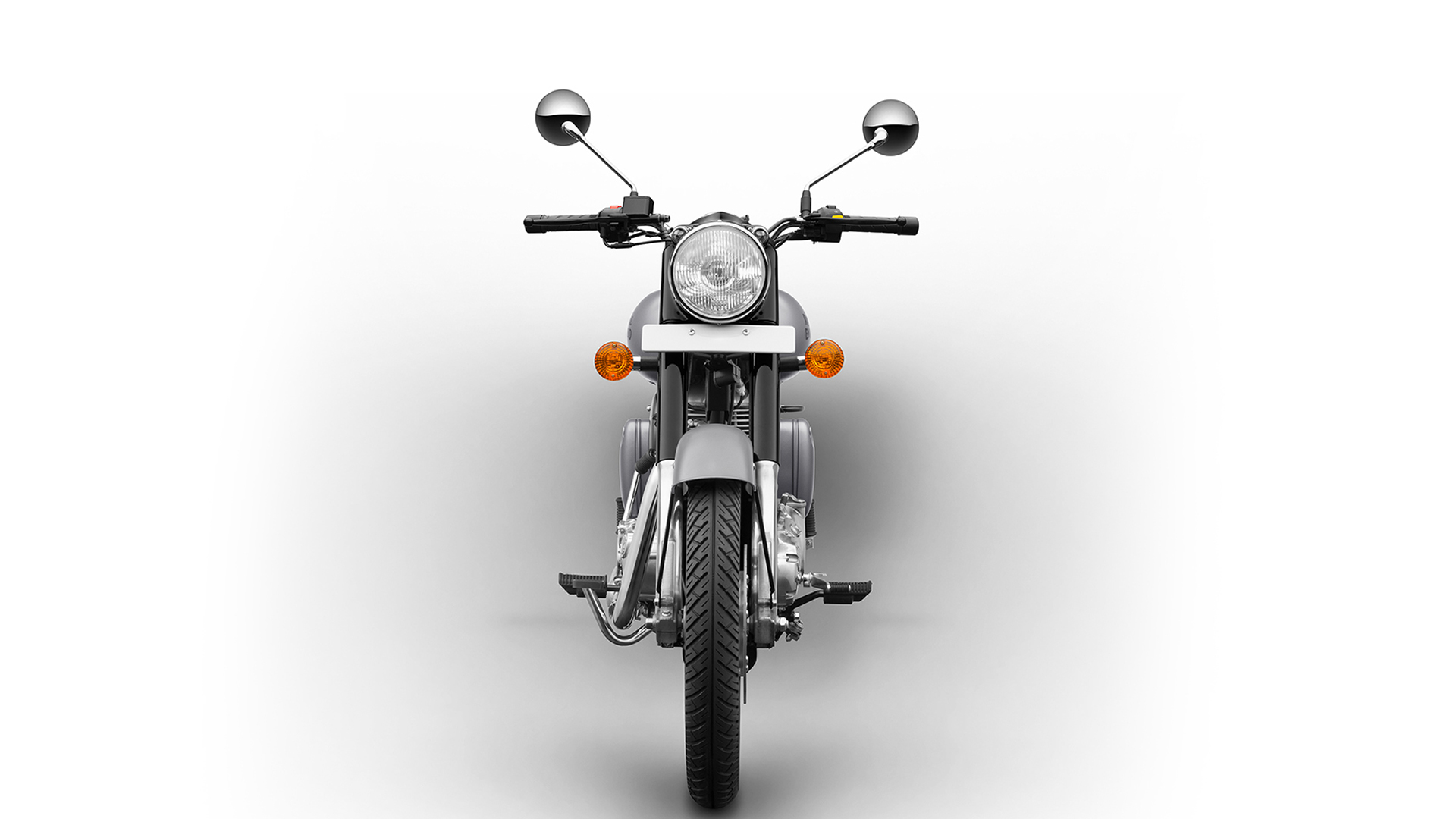 Royal Enfield Classic 350 2017 Gunmetal Grey - Royal Enfield Classic 350 Front View - HD Wallpaper 