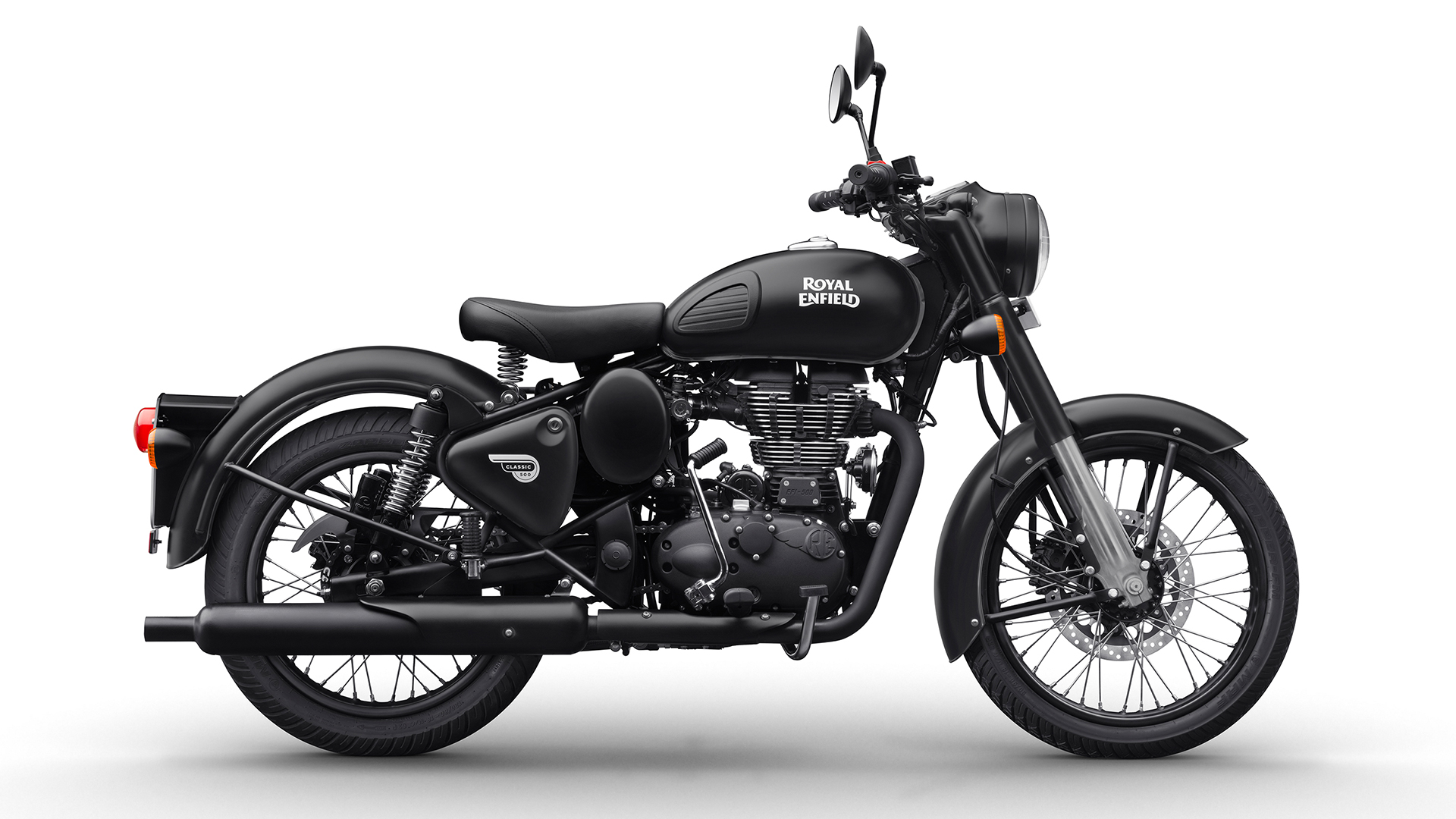 Royal Enfield Classic 500 2017 Stealth Black - Royal Enfield Classic 500 2017 - HD Wallpaper 