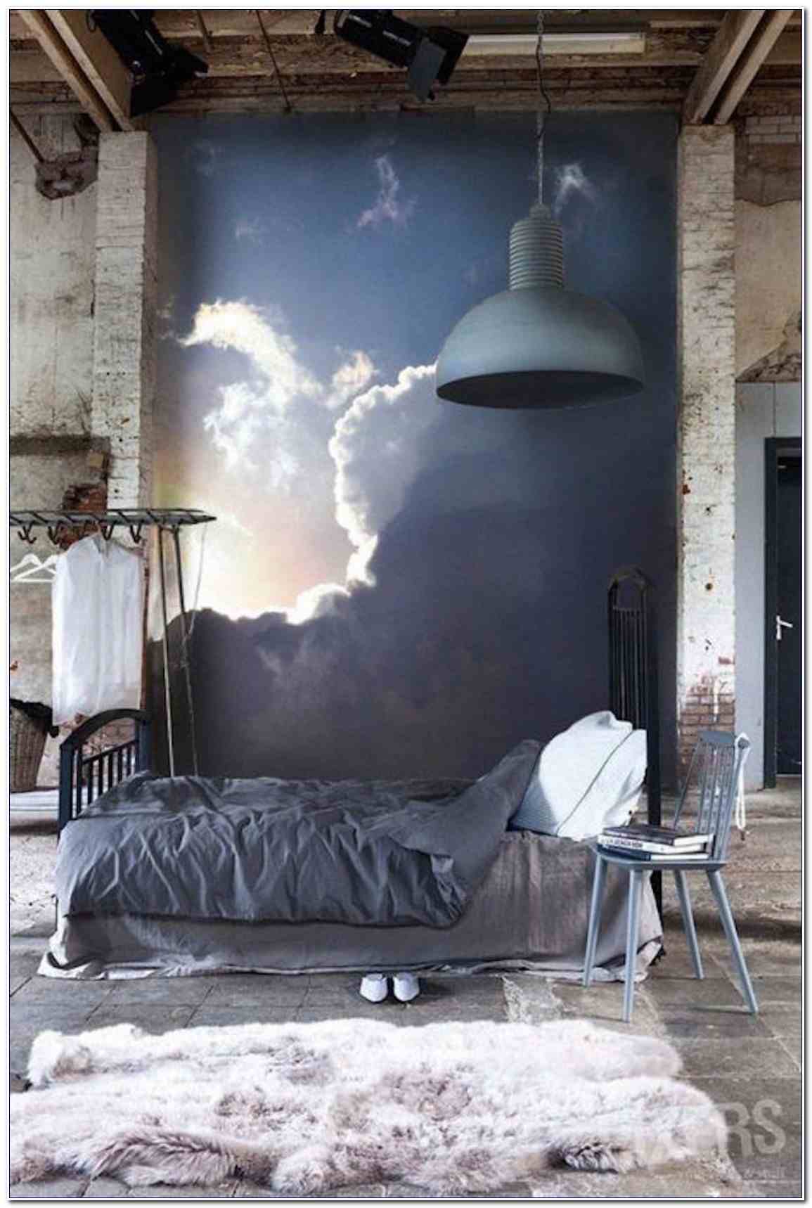 Bedrooms Cloud Themed Nursery 15 Soothing Bedrooms - Chambre A Coucher Industriel - HD Wallpaper 