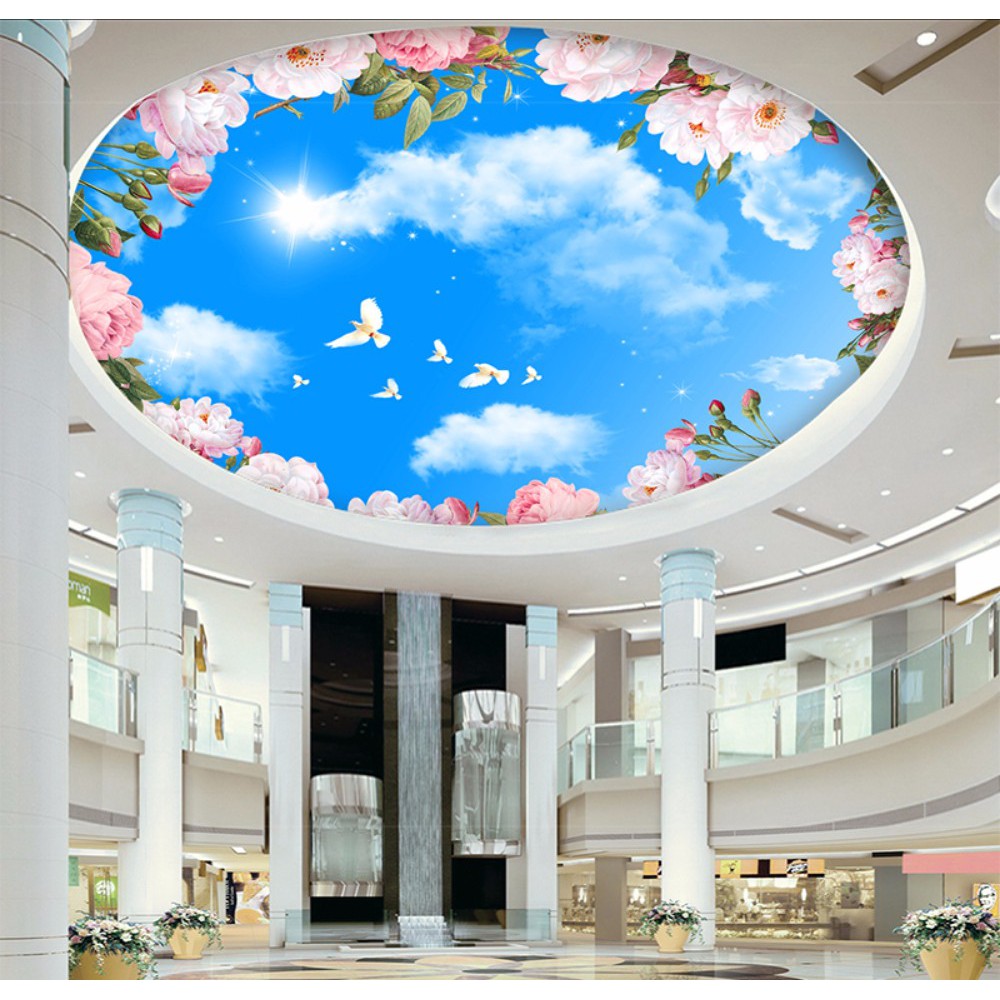Ceiling Cloud Design - HD Wallpaper 