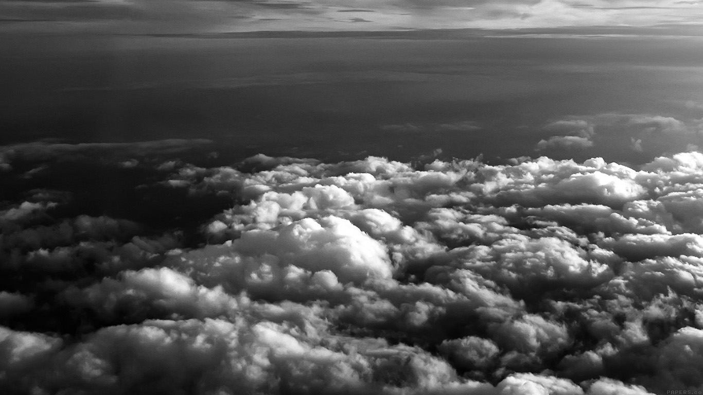 Black And White Cloud Wallpaper Mac - HD Wallpaper 