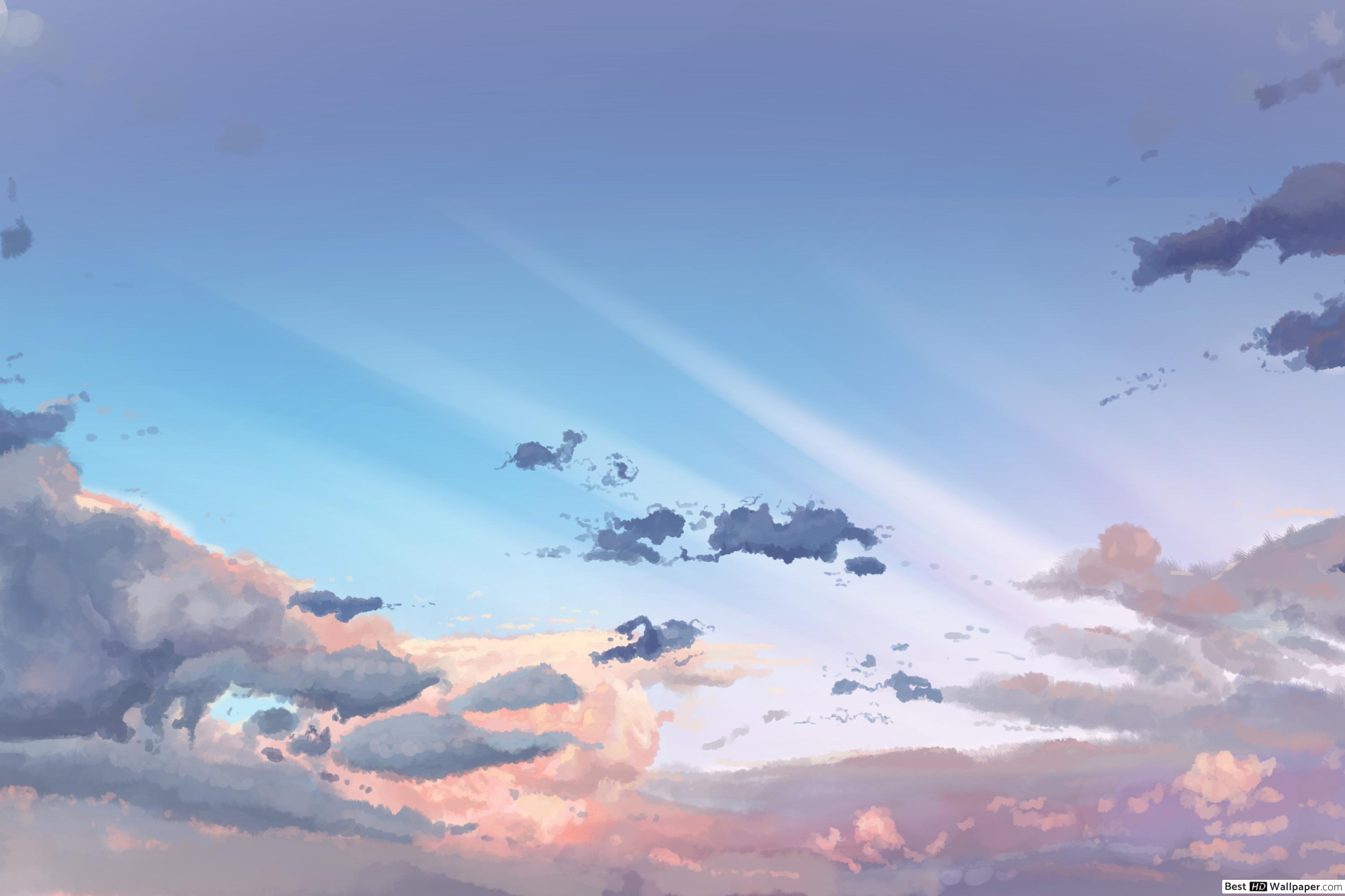Clouds Wallpaper Anime Iphone - HD Wallpaper 