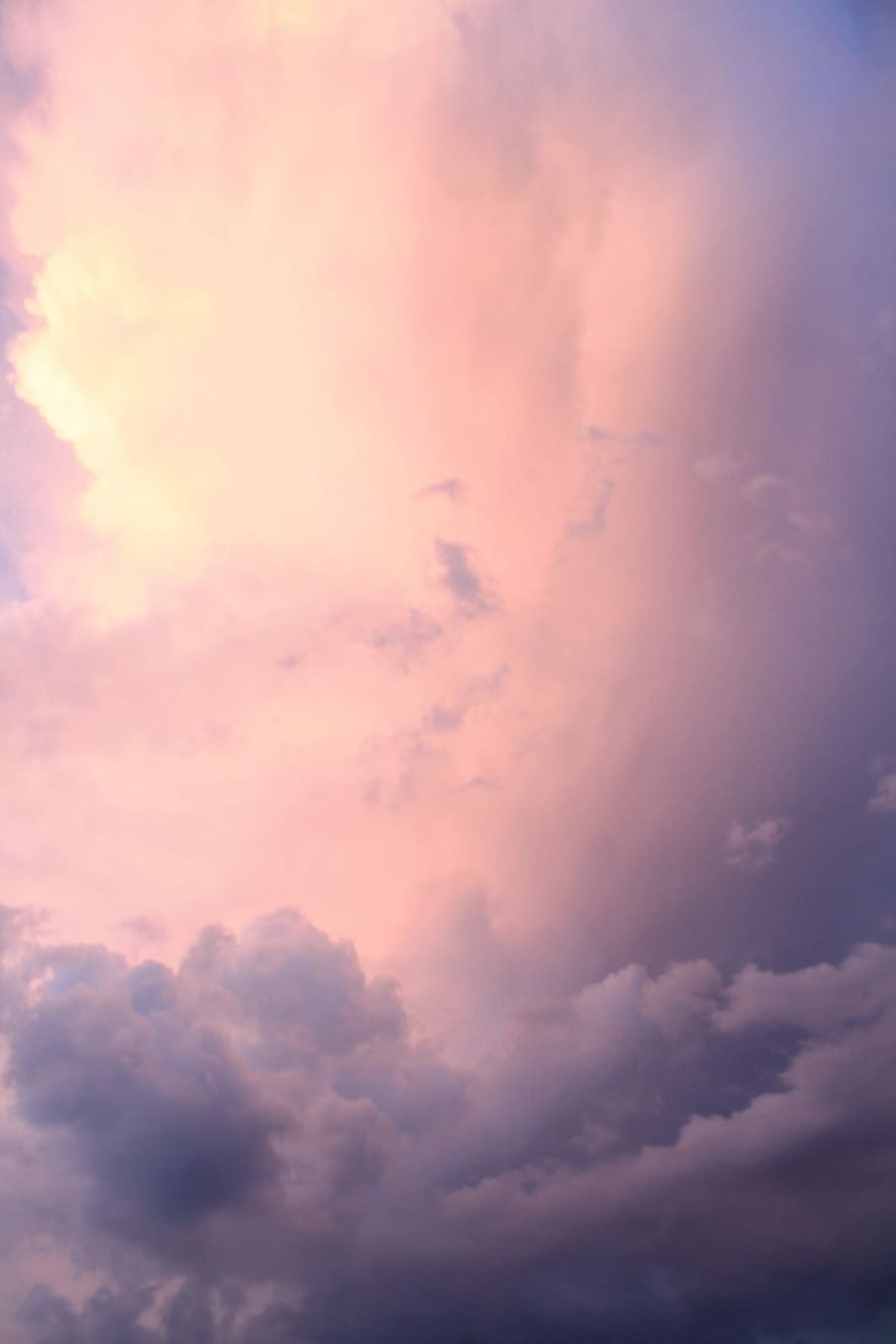White Clouds During Daytime Gray And Pink Clouds Cloud Wallpaper Iphone Xs 910x1365 Wallpaper Teahub Io