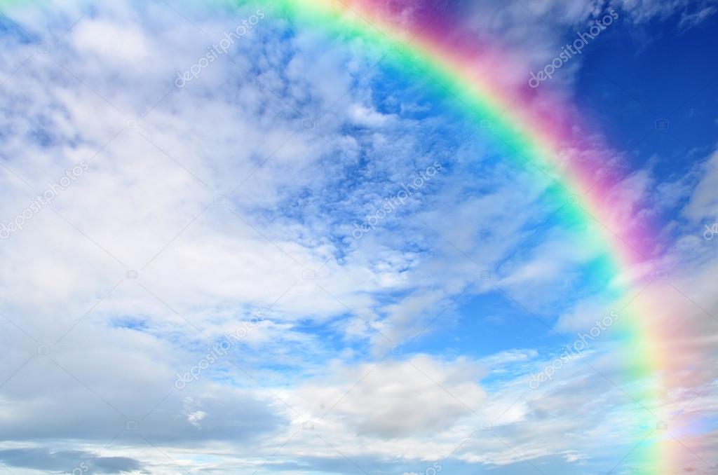 Rainbow Sky Background - HD Wallpaper 
