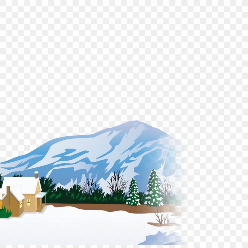 Snow Wallpaper, Png, 1000x1000px, Snow, Arctic, Blue, - Paisajes Con Nieve En Formato Png - HD Wallpaper 