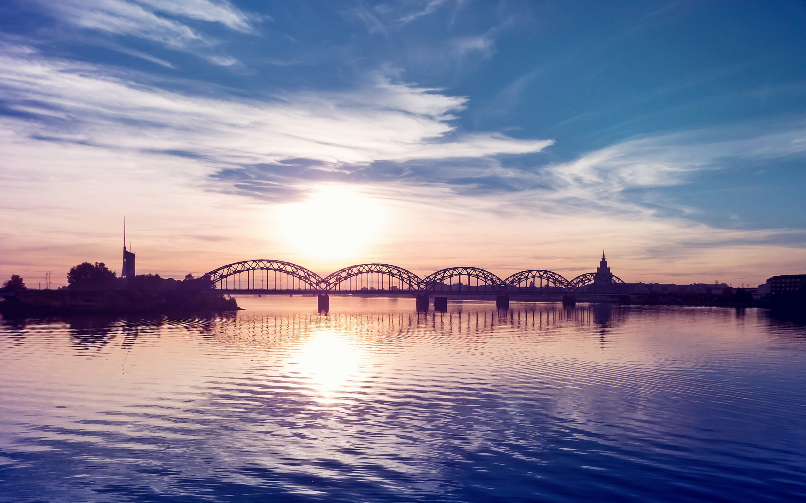 Desktop Wallpaper Sunset Clouds - HD Wallpaper 