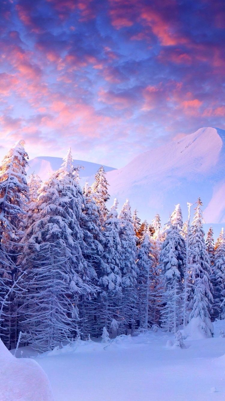Iphone And Android Wallpapers - Iphone 7 Wallpaper Winter Scenes - HD Wallpaper 