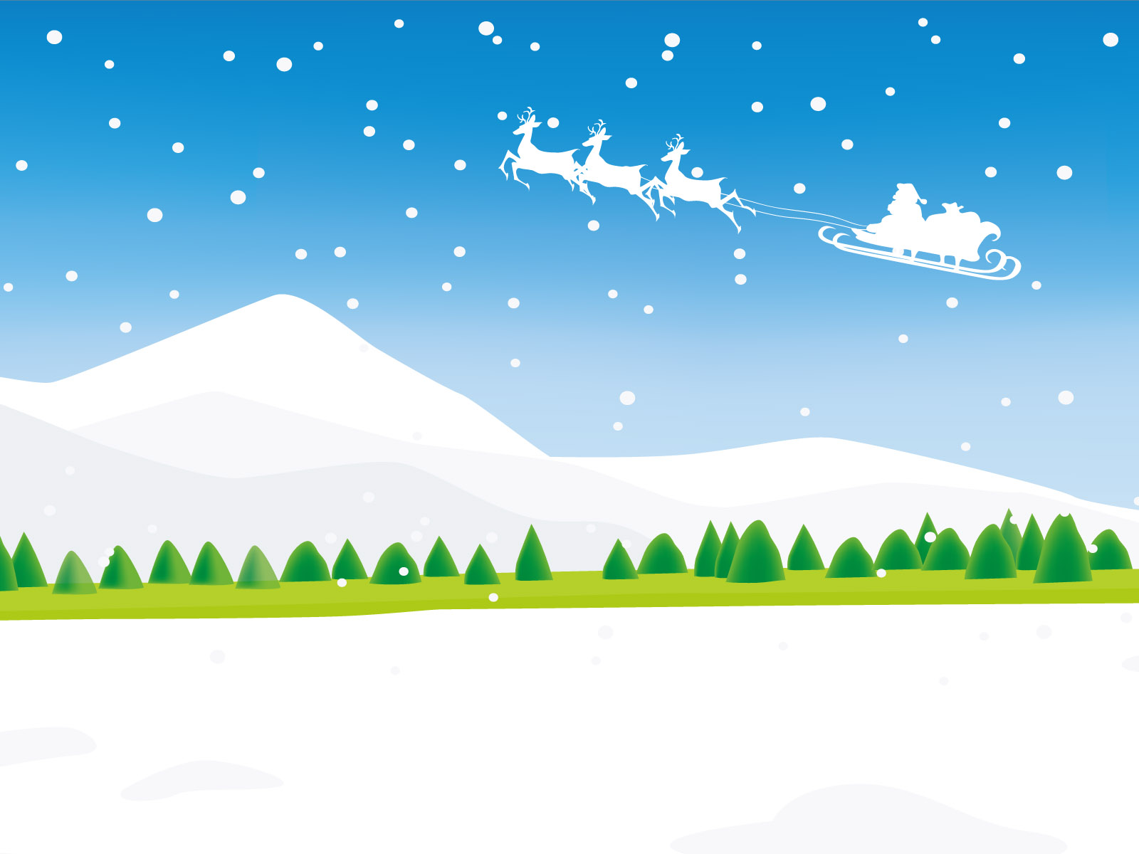 Vector Winter Landscapes 1600*1200 1600*1200 No - Rudolf The Rednose Reindeer - HD Wallpaper 