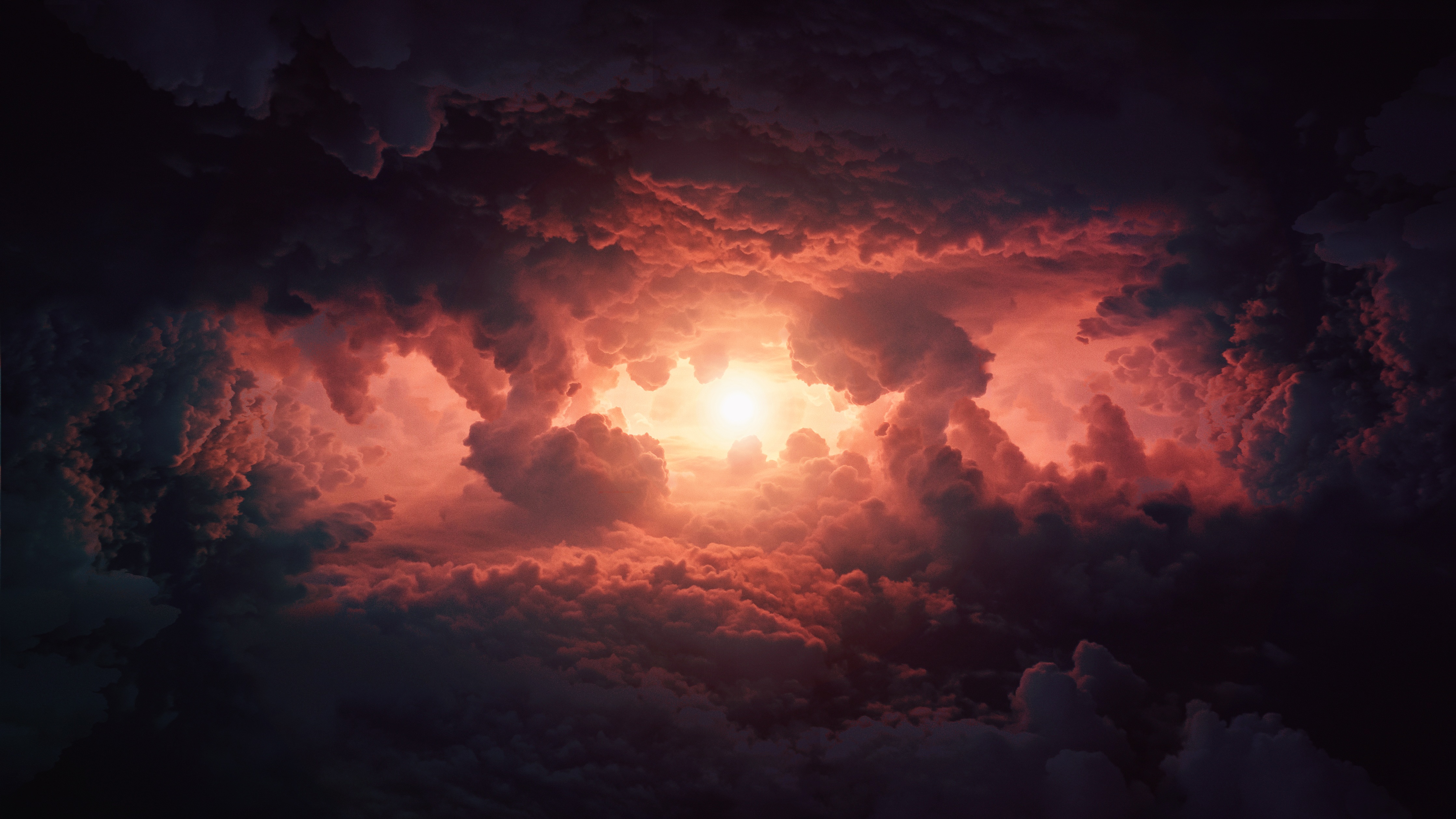 Storm Clouds In Sky 4k - Rob Moratti Renaissance - HD Wallpaper 