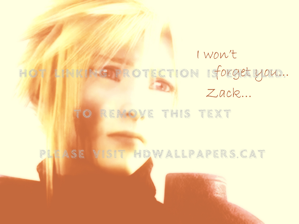 Cute Cloud Ff7 Zack Crisis Core Games Final - Girl - HD Wallpaper 