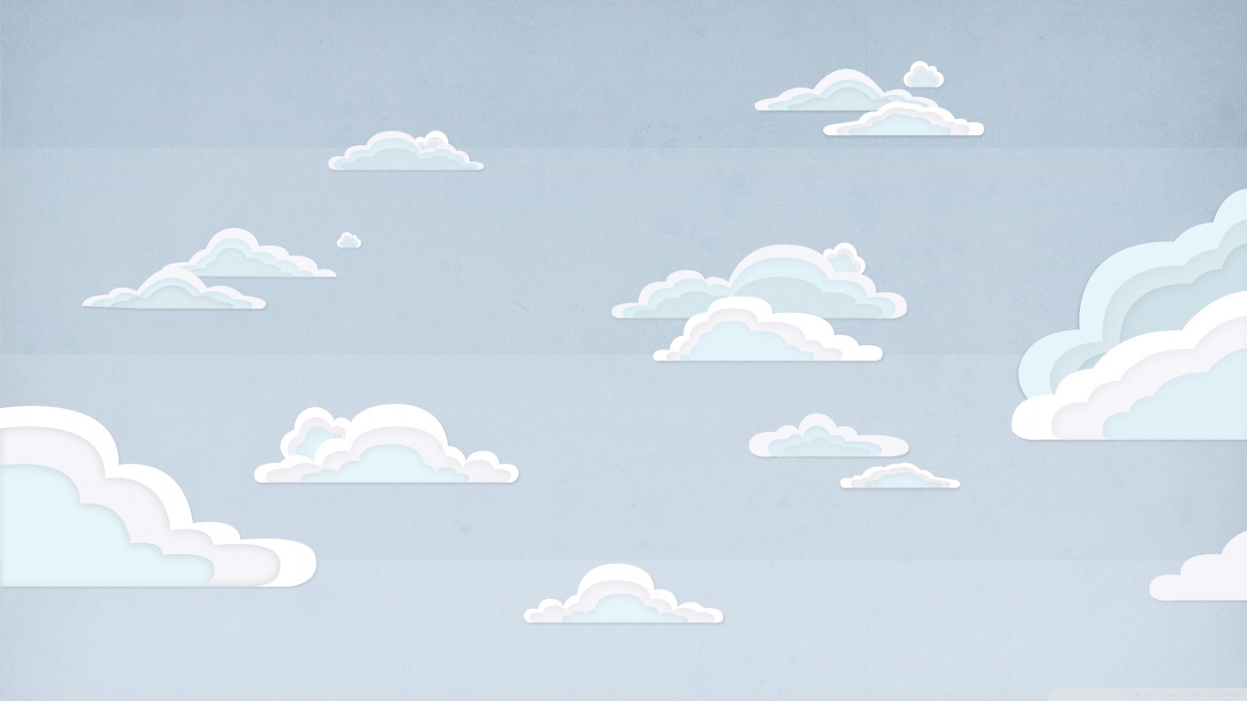 Cartoon Clouds - HD Wallpaper 
