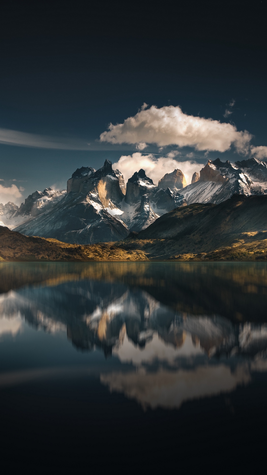 Wallpaper Mountains, Lake, National Park, Reflection, - Torres Del Paine 4k - HD Wallpaper 