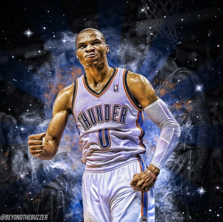 Russell Westbrook Drawing Russell Westbrook Nba Playoffs - Cool Backgrounds Russell Westbrook - HD Wallpaper 