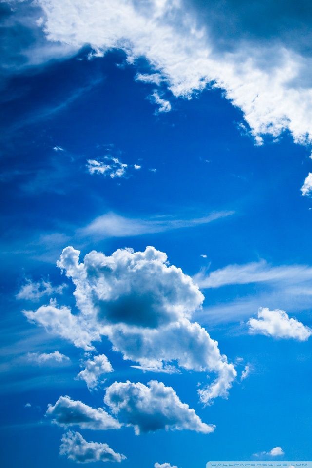 Blue Sky Mobile Wallpaper Hd - HD Wallpaper 