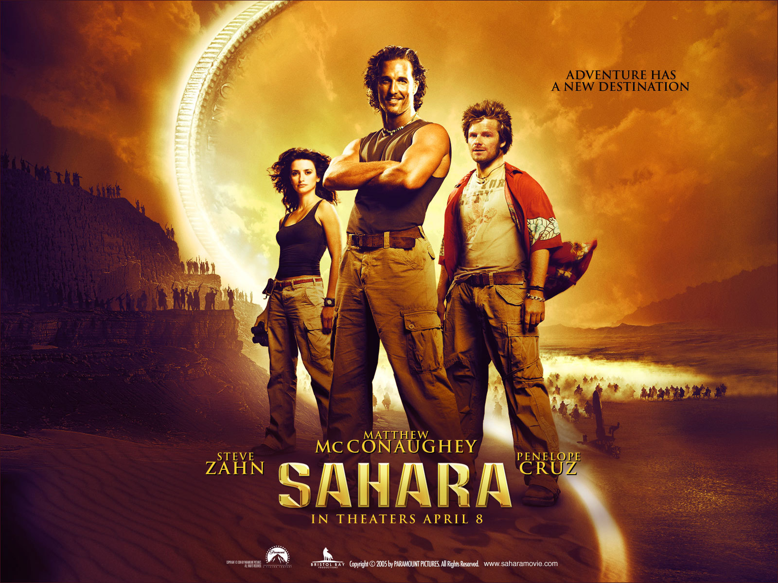 Sahara - Sahara 2005 Movie Poster - HD Wallpaper 