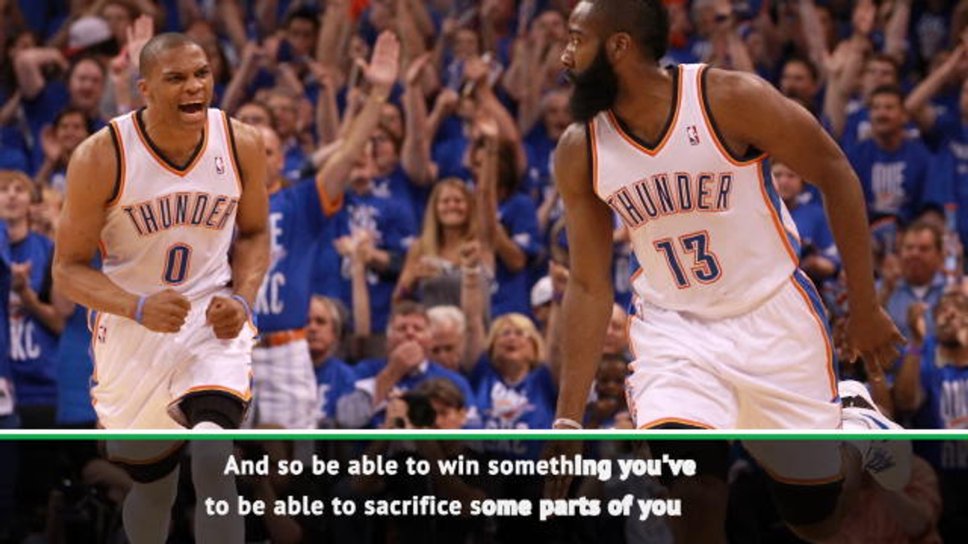 James Harden Russell Westbrook Thunder - HD Wallpaper 