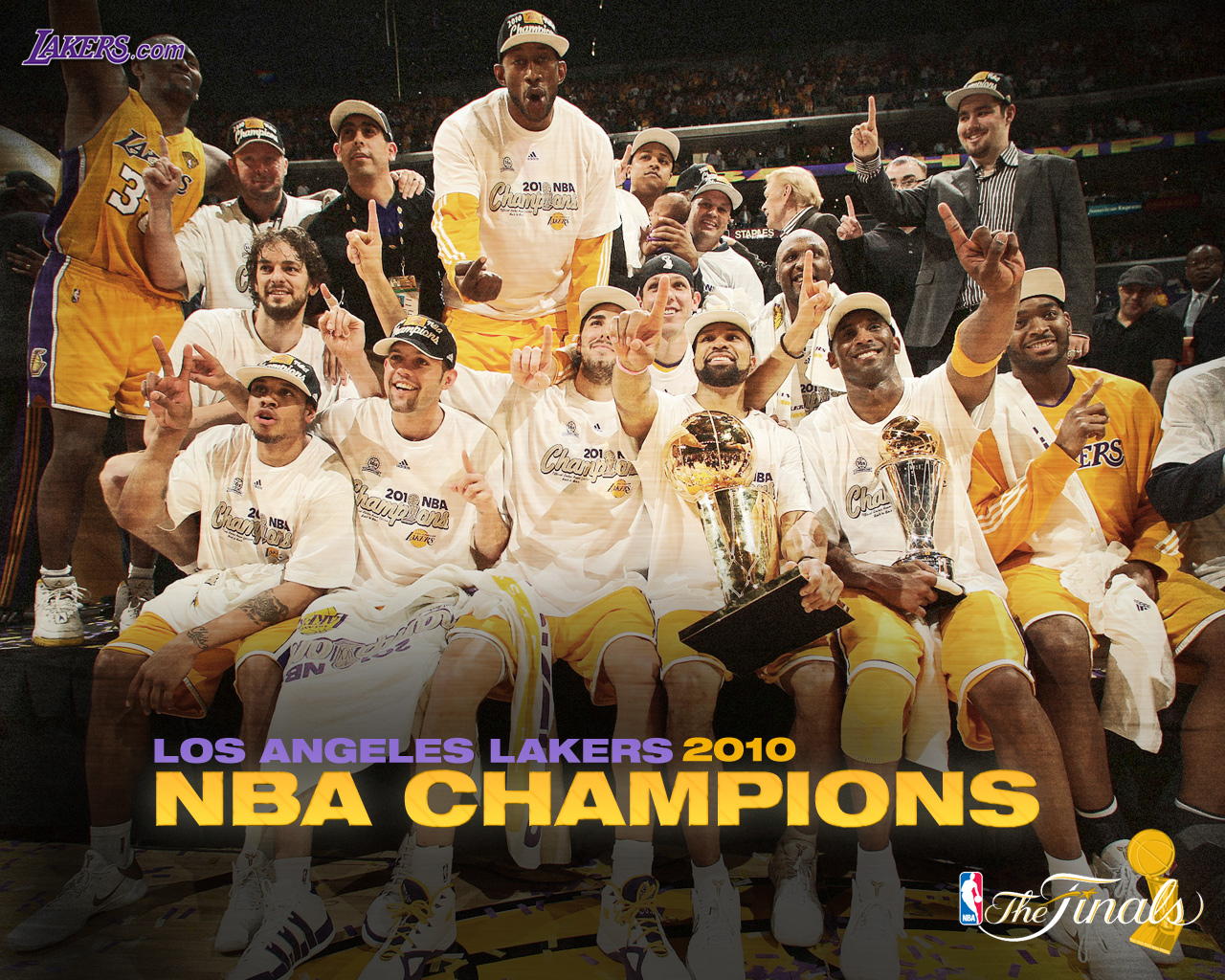 Los Angeles Lakers Championship 2010 - HD Wallpaper 