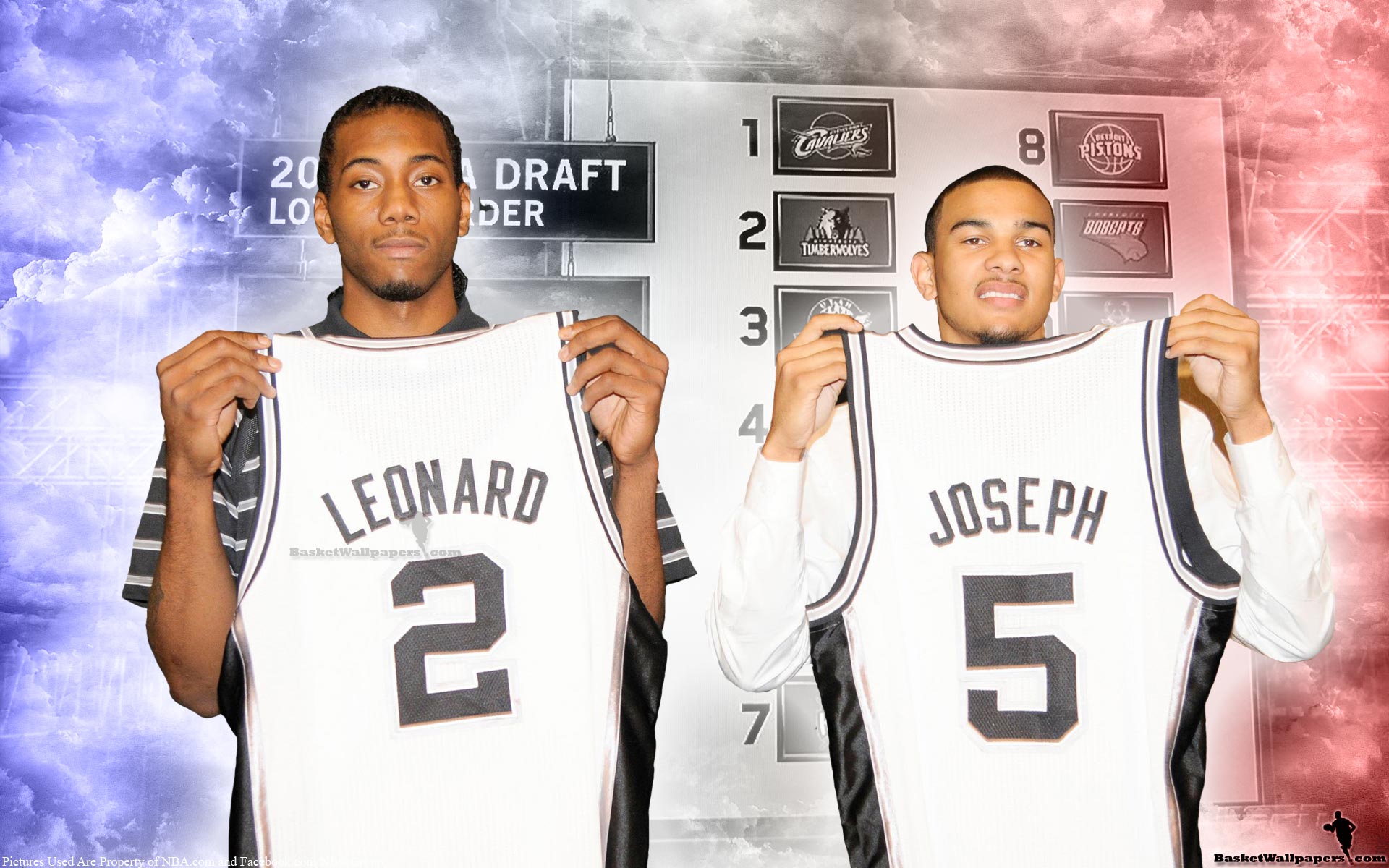 2011 Nba Draft San Antonio Spurs Rookies Widescreen - Cory Joseph Kawhi Leonard - HD Wallpaper 