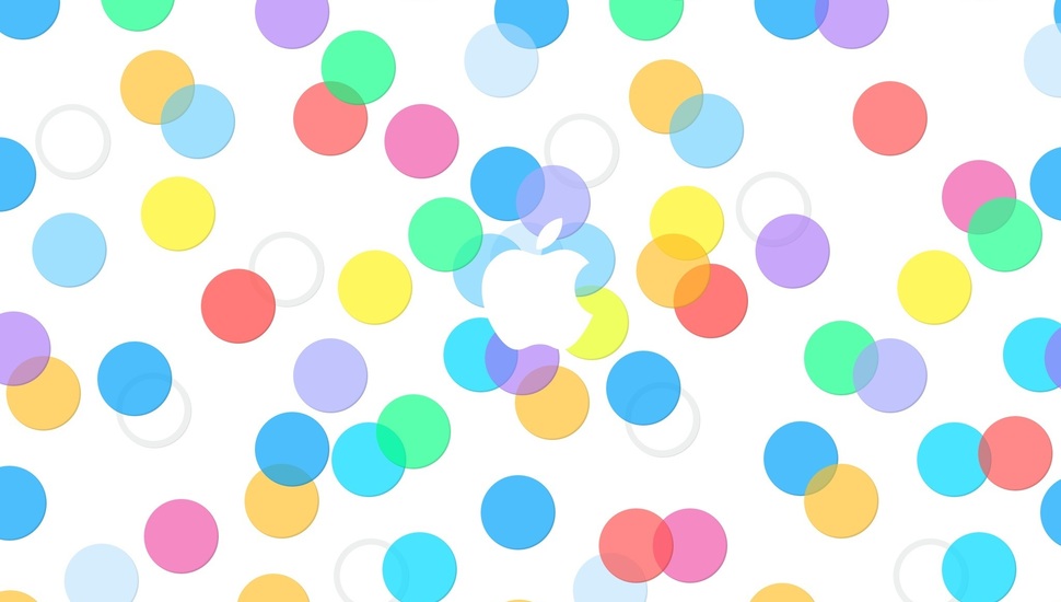 Ios 7, Apple, Epl, Iphone, Circles, Ipad, Ios, Apple, - Apple Wallpaper Polka Dots - HD Wallpaper 