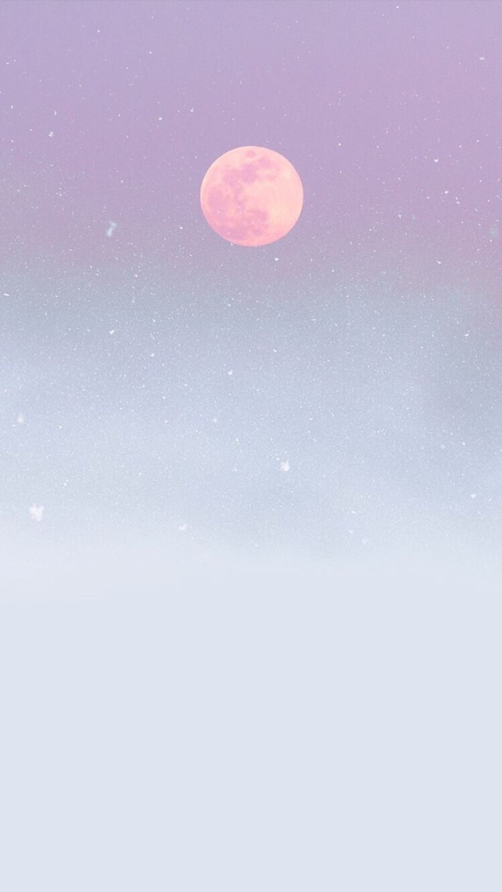 Wallpaper, Aesthetic, And Moon Image - Pastel Wallpaper Moon Aesthetic - HD Wallpaper 