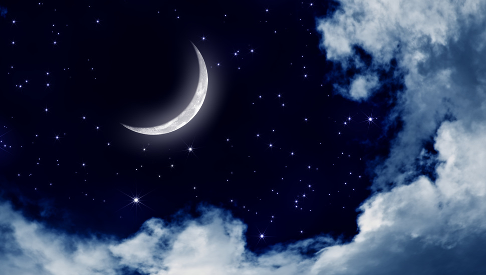 Moonlight, Stars, Moon, Night, Sky, Nature, Landscape, - Moon Night - HD Wallpaper 