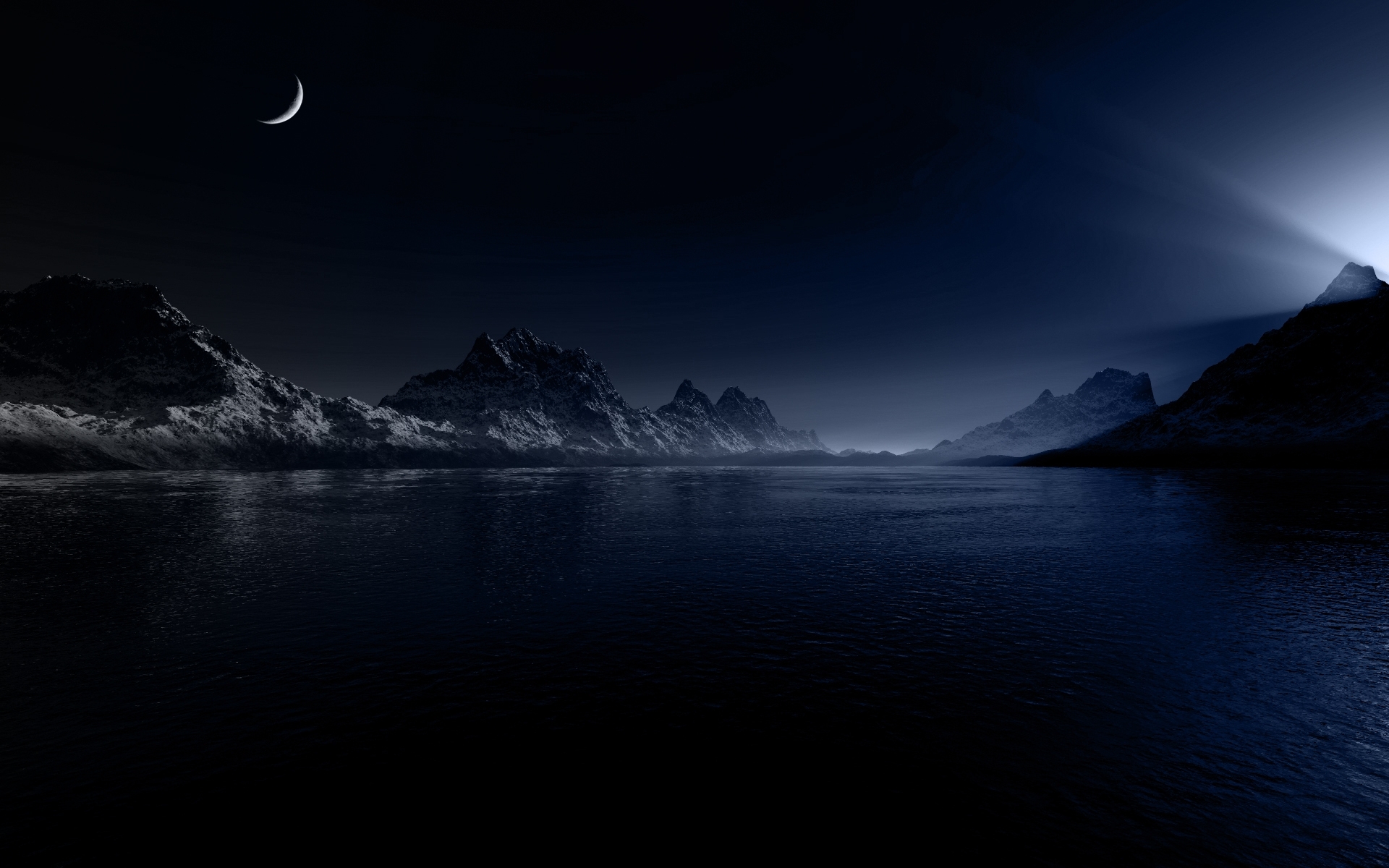 Dark Landscape Wallpaper Hd - HD Wallpaper 