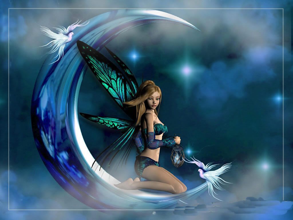 Moon Fairy - HD Wallpaper 