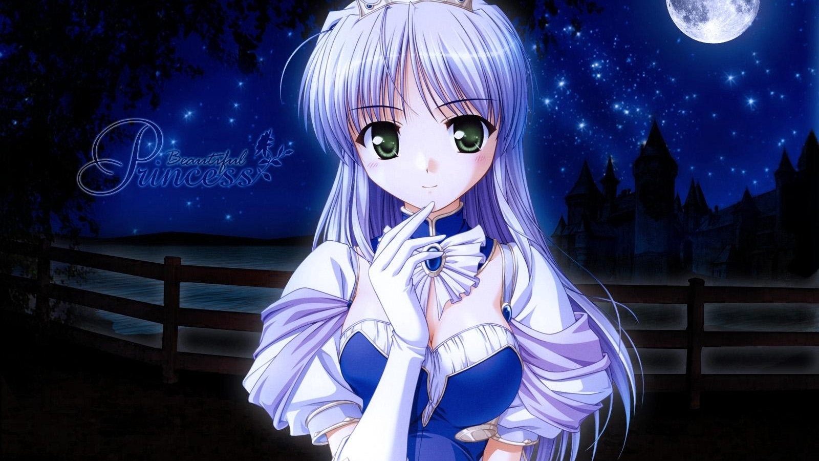 Wallpaper Girl, Blonde, Pretty, Beautiful Princess, - Anime Girl Purple Hair Beautiful - HD Wallpaper 