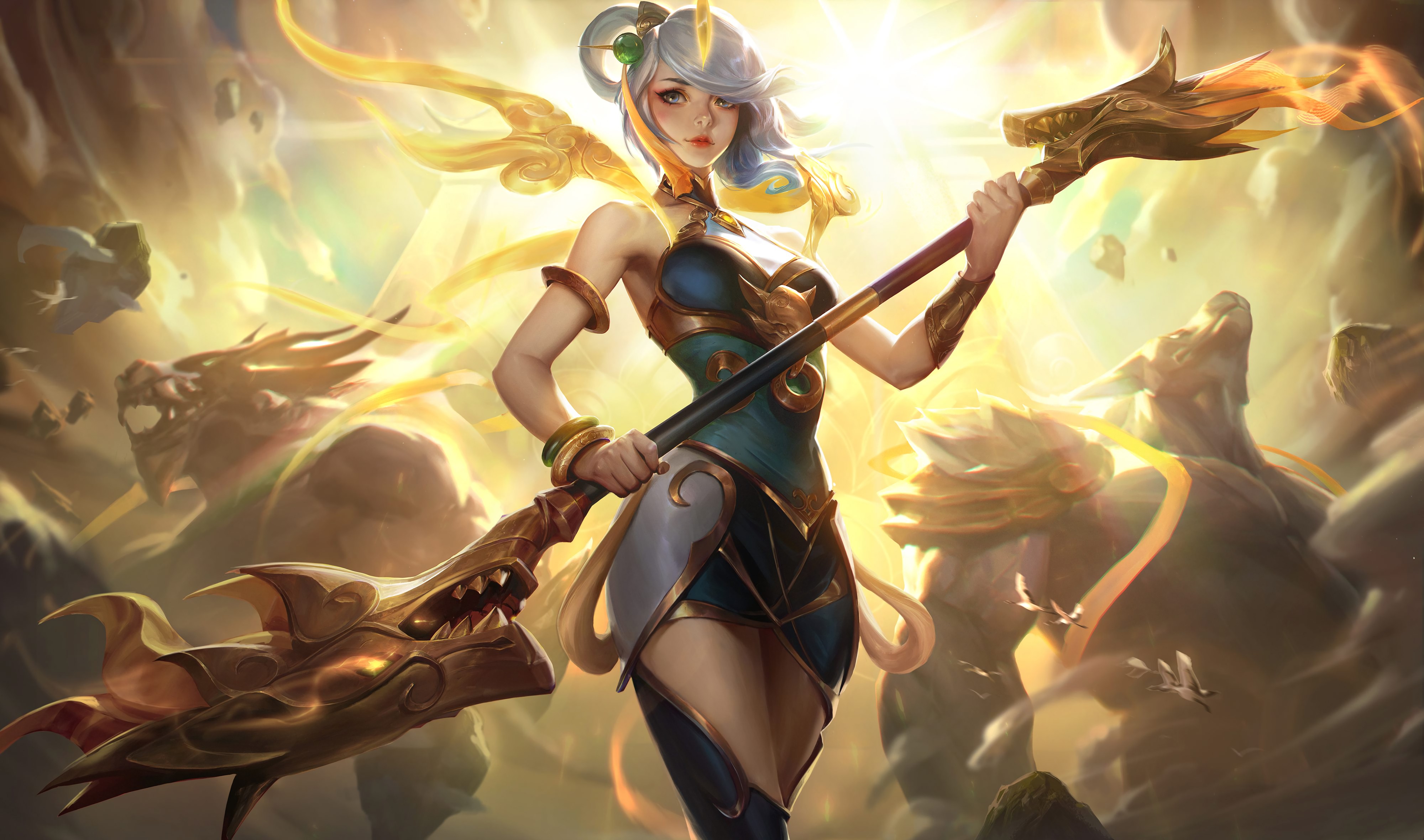 Lunar Empress Lux Splash Art Hd 4k Wallpaper Background - Lunar Empress Lux - HD Wallpaper 