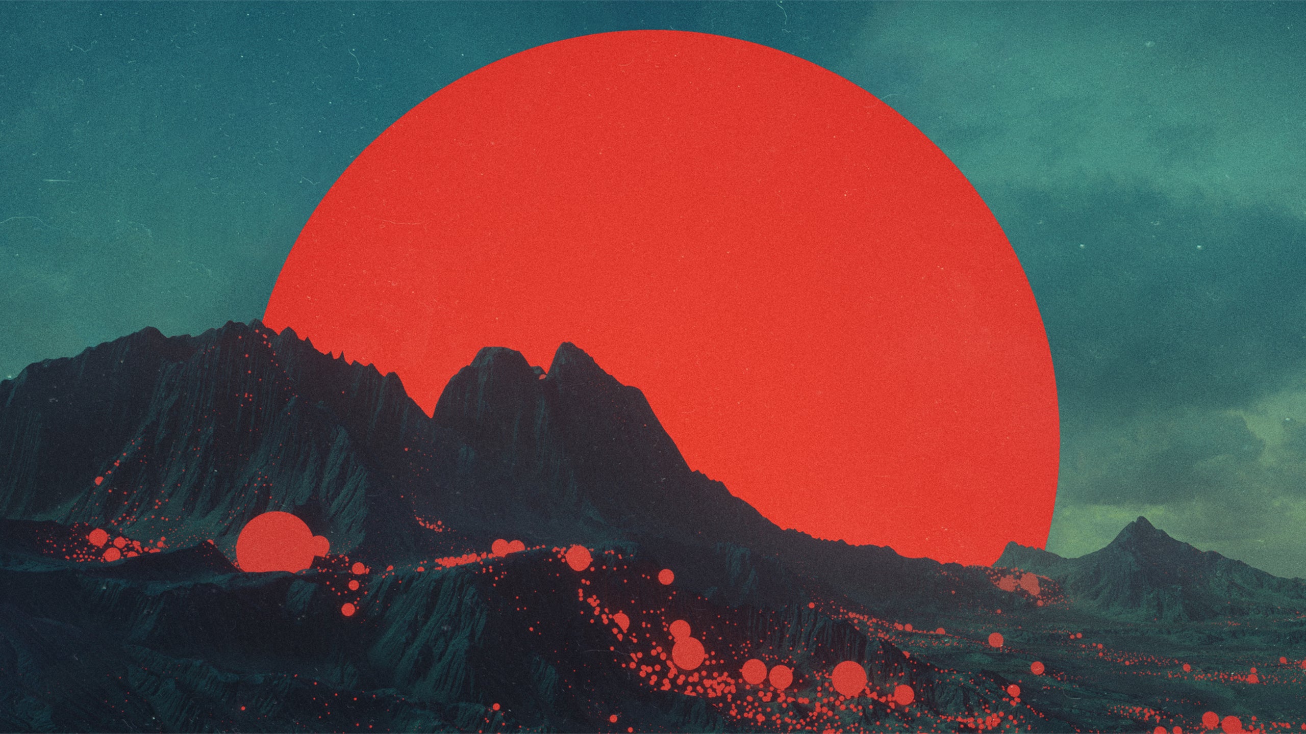 Red Moon - HD Wallpaper 