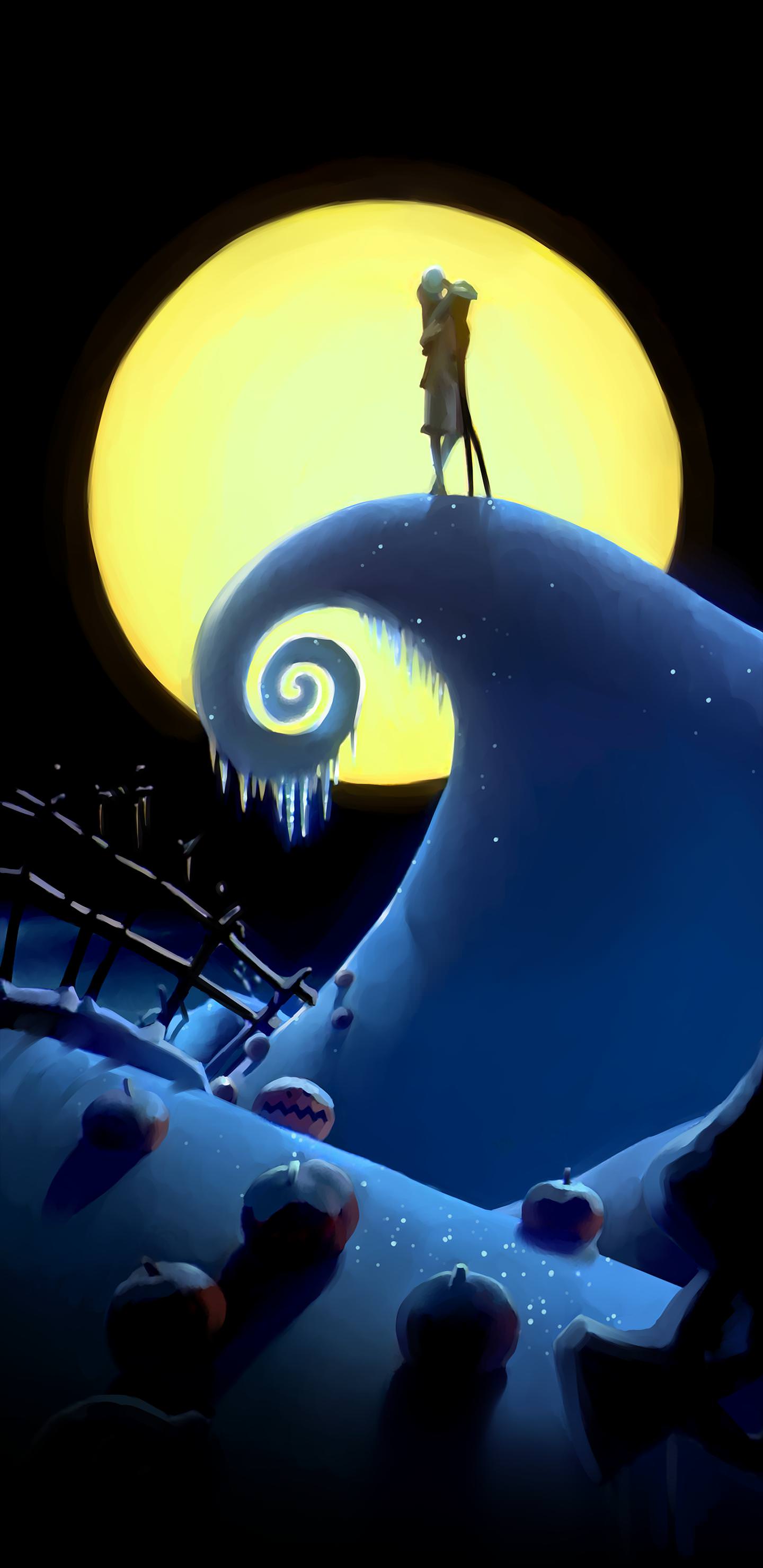 Nightmare Before Christmas Snow - HD Wallpaper 