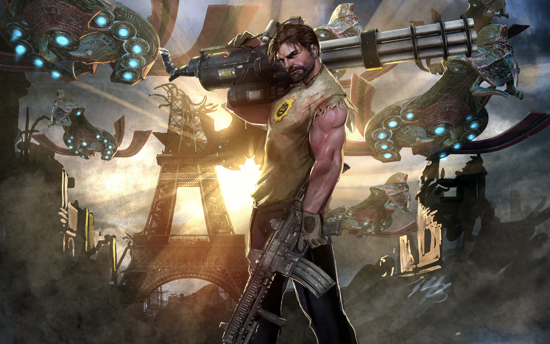 Serious Sam 4 Wallpaper - Serious Sam 4 Planet Badass - HD Wallpaper 