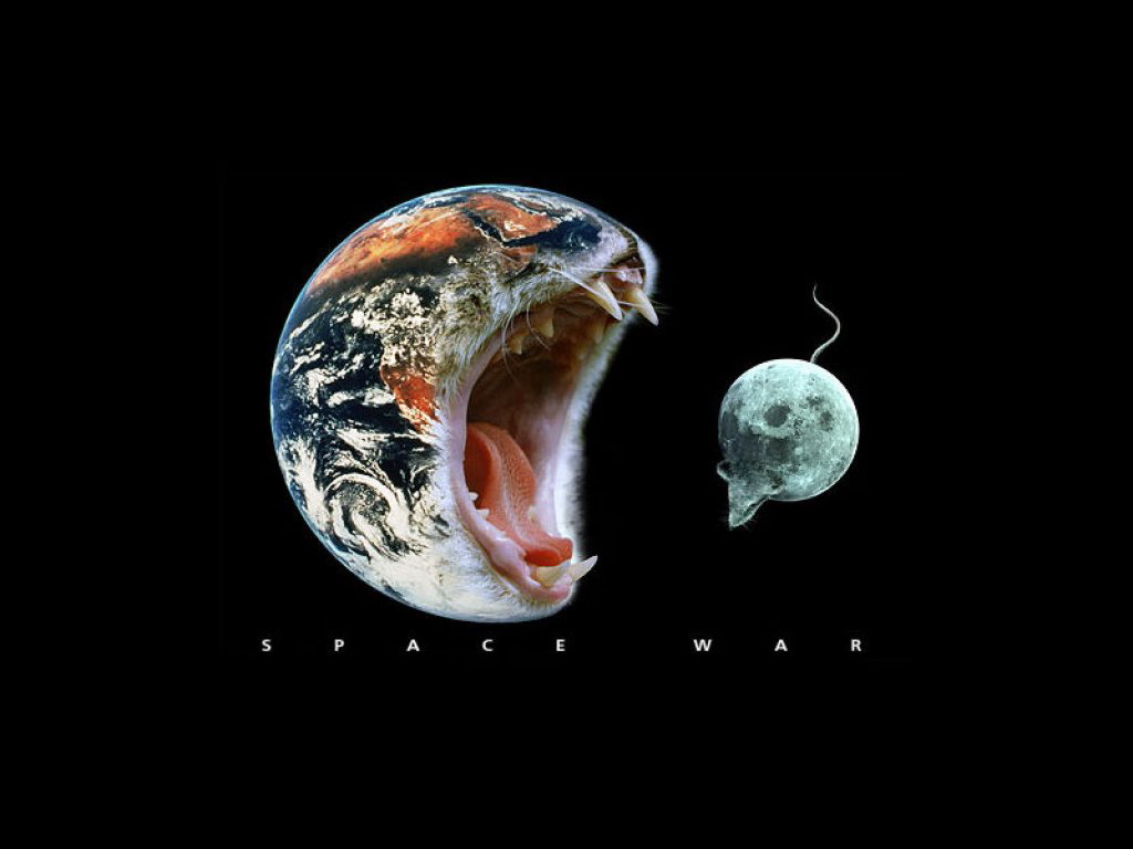 Cool Earth And Moon - HD Wallpaper 