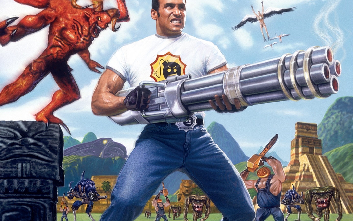 Serious Sam Second Encounter Ps4 - HD Wallpaper 