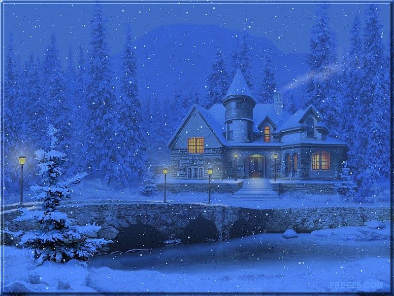 Winter Scene For Facebook Cover - HD Wallpaper 