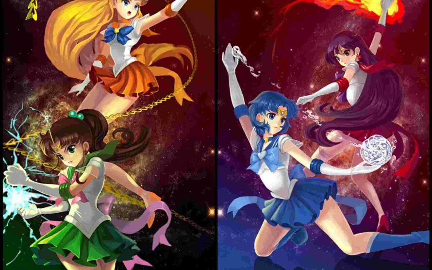 Free Sailor Moon Crystal Wallpaper Background At Cool - Sailor Mercury E Sailor Mars - HD Wallpaper 