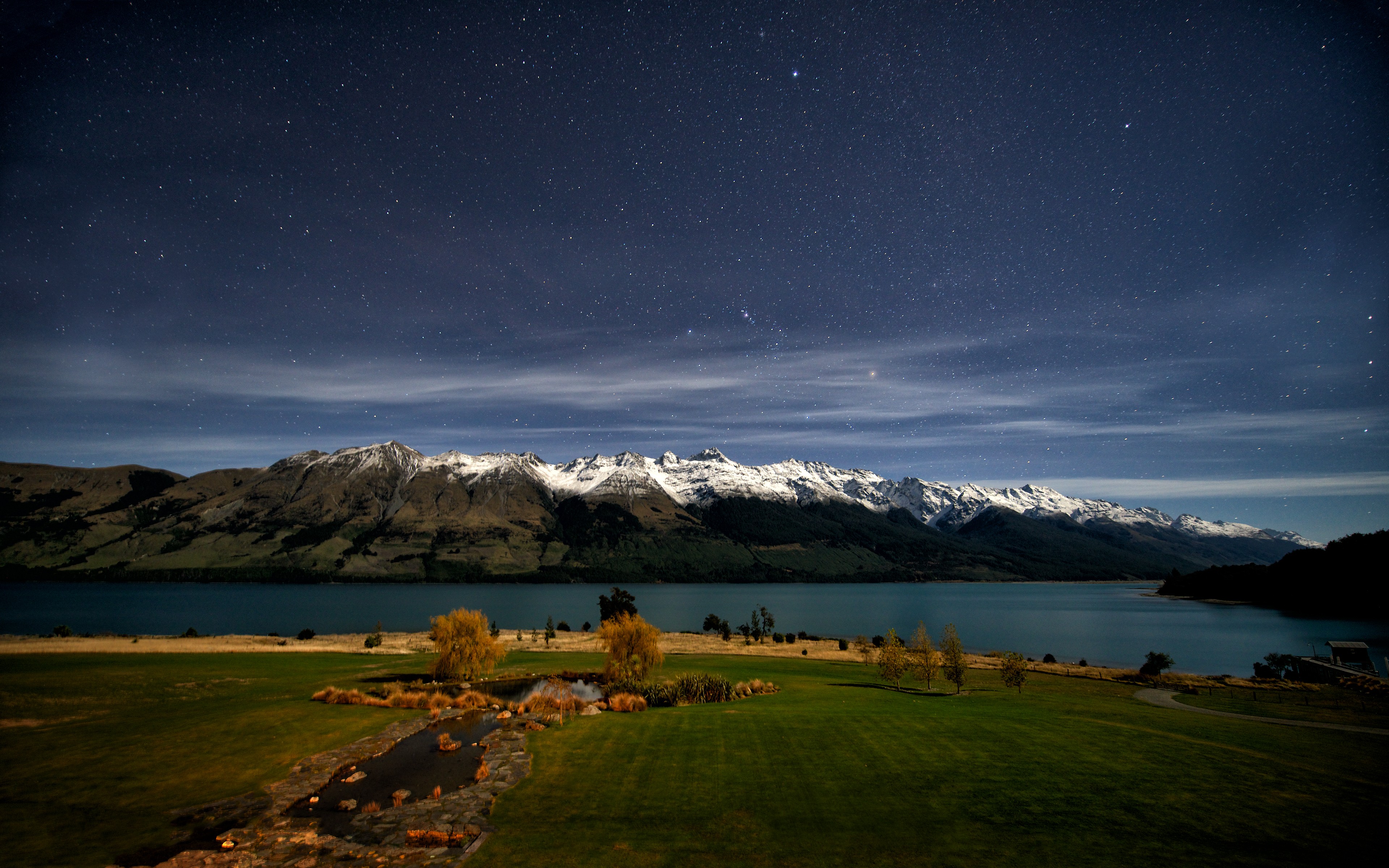 Wallpaper - Night Scenery New Zealand - HD Wallpaper 