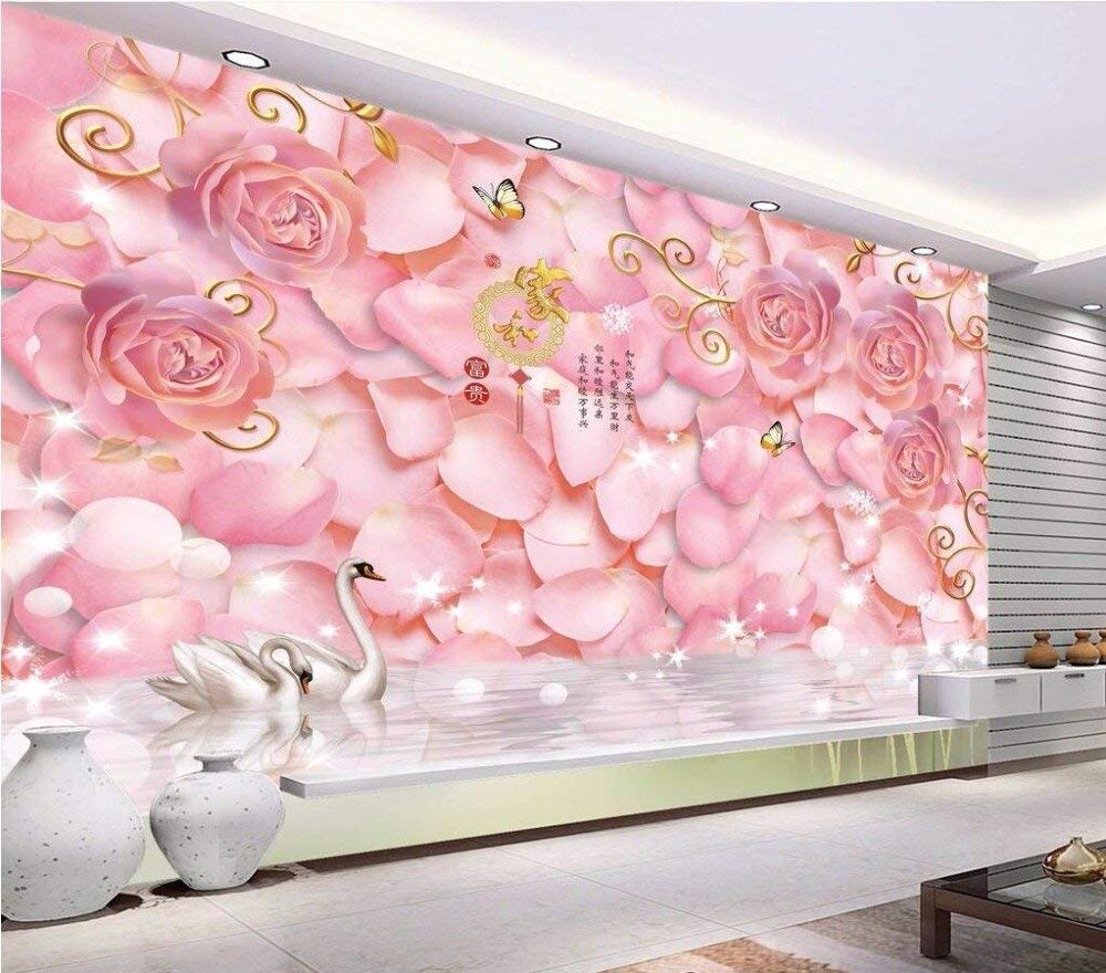Romantic 3d Wallpaper For Living Room - HD Wallpaper 