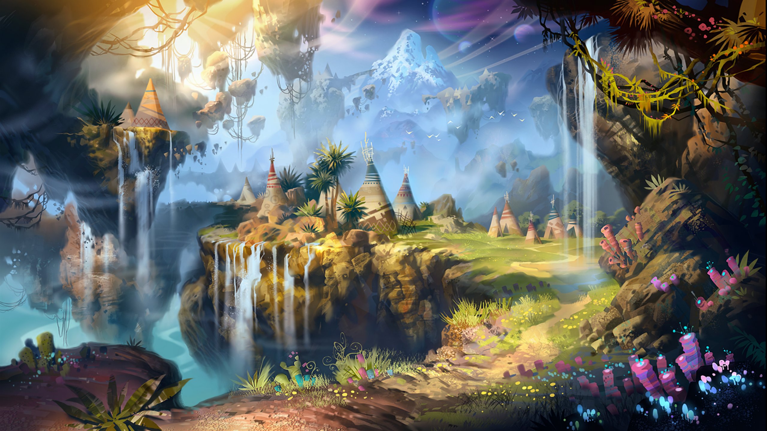 Fantasy Landscape Hd - HD Wallpaper 