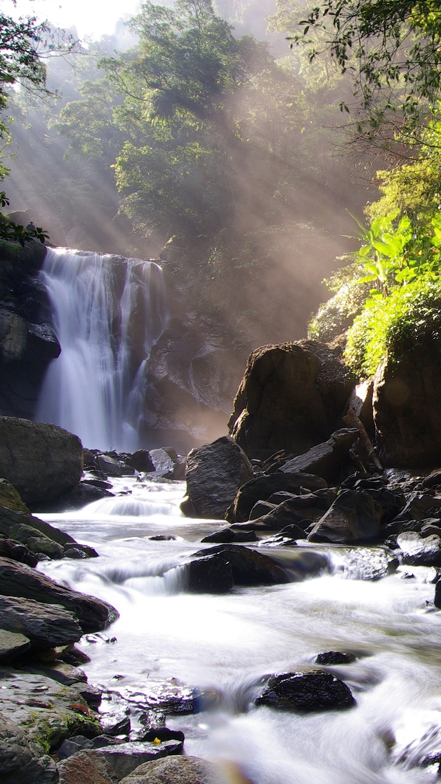 Nei Dong Waterfall Iphone Wallpaper - Waterfall Wallpaper For Iphone - HD Wallpaper 