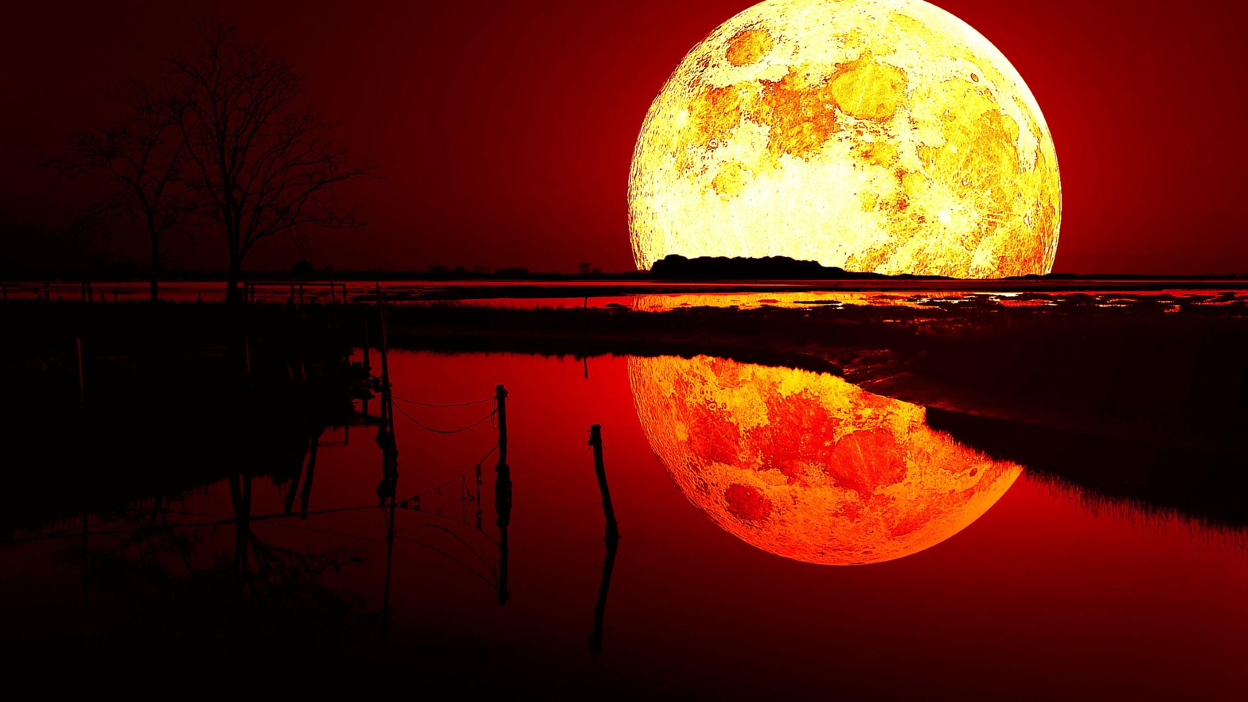 Blood Moon Wallpaper Iphone - HD Wallpaper 