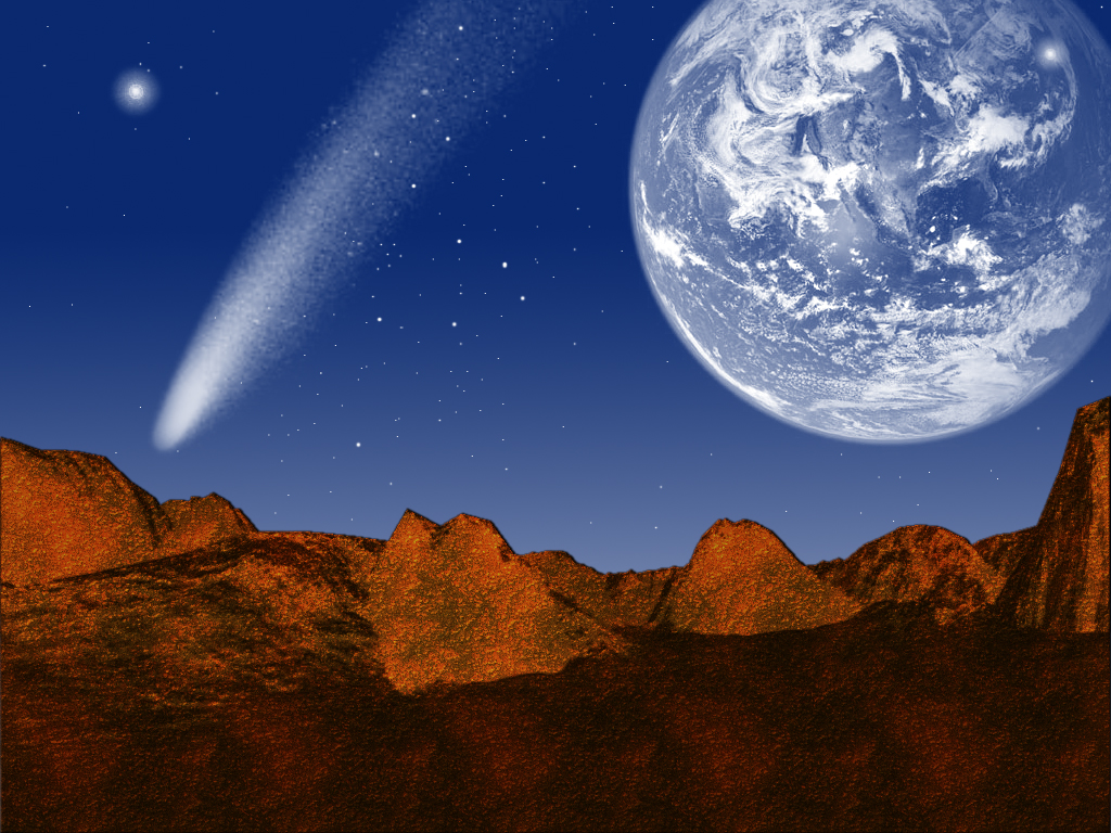Earth From Moon Win 7 3d Desktop Wallpaper - Earth From Moon - HD Wallpaper 