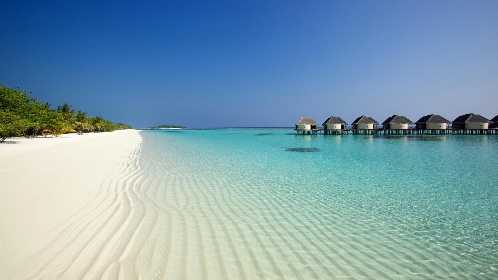 Beach Wallpaper Maldives - HD Wallpaper 