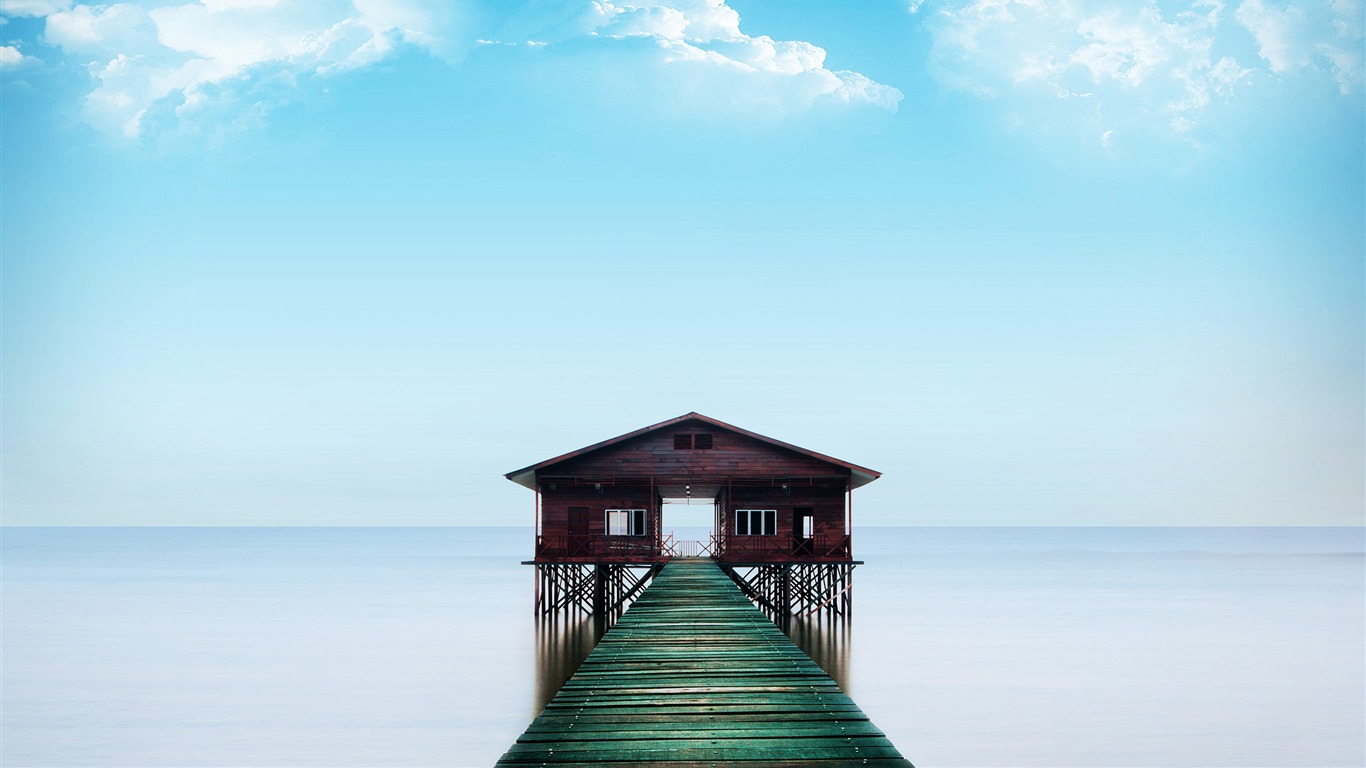 Idyllic Ocean Scenic Seashore Nature Wallpaper2017 - La Réflexo De Céline - HD Wallpaper 