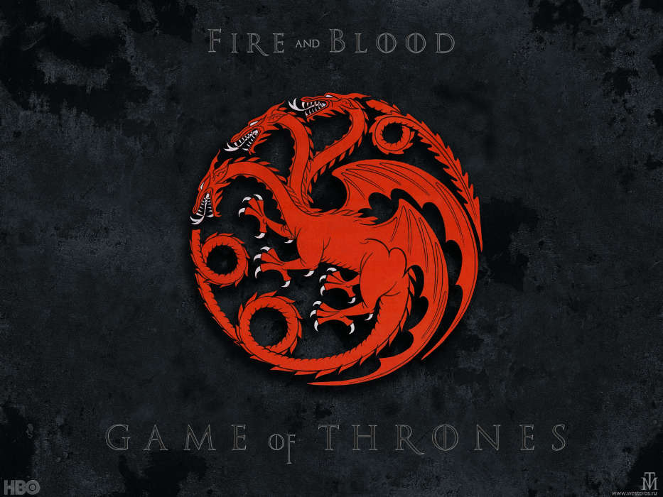 Download Mobile Wallpaper Cinema, Fantasy, Logos, Game - House Targaryen - HD Wallpaper 