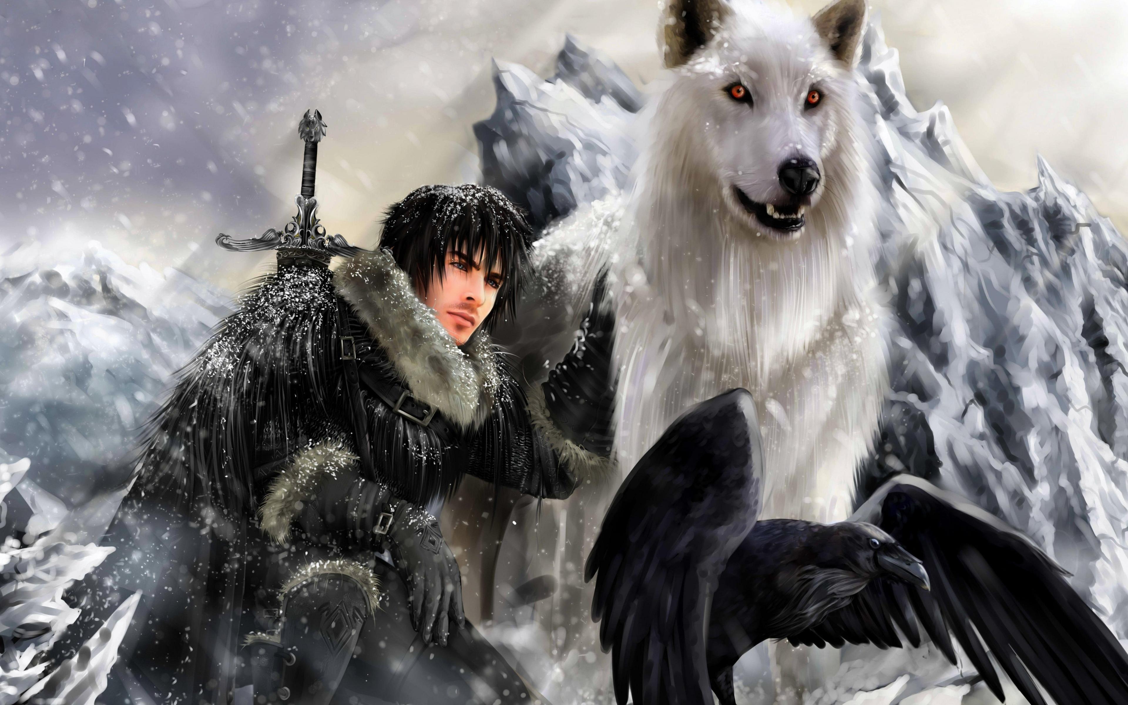 Game Of Thrones Dire Wolf Wallpaper Phone - 3840x2400 Wallpaper 