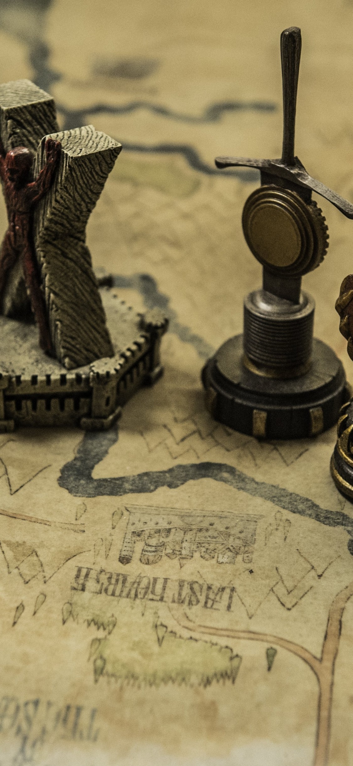 Game Of Thrones, Map, Desk, Tv Series - Game Of Thrones - HD Wallpaper 