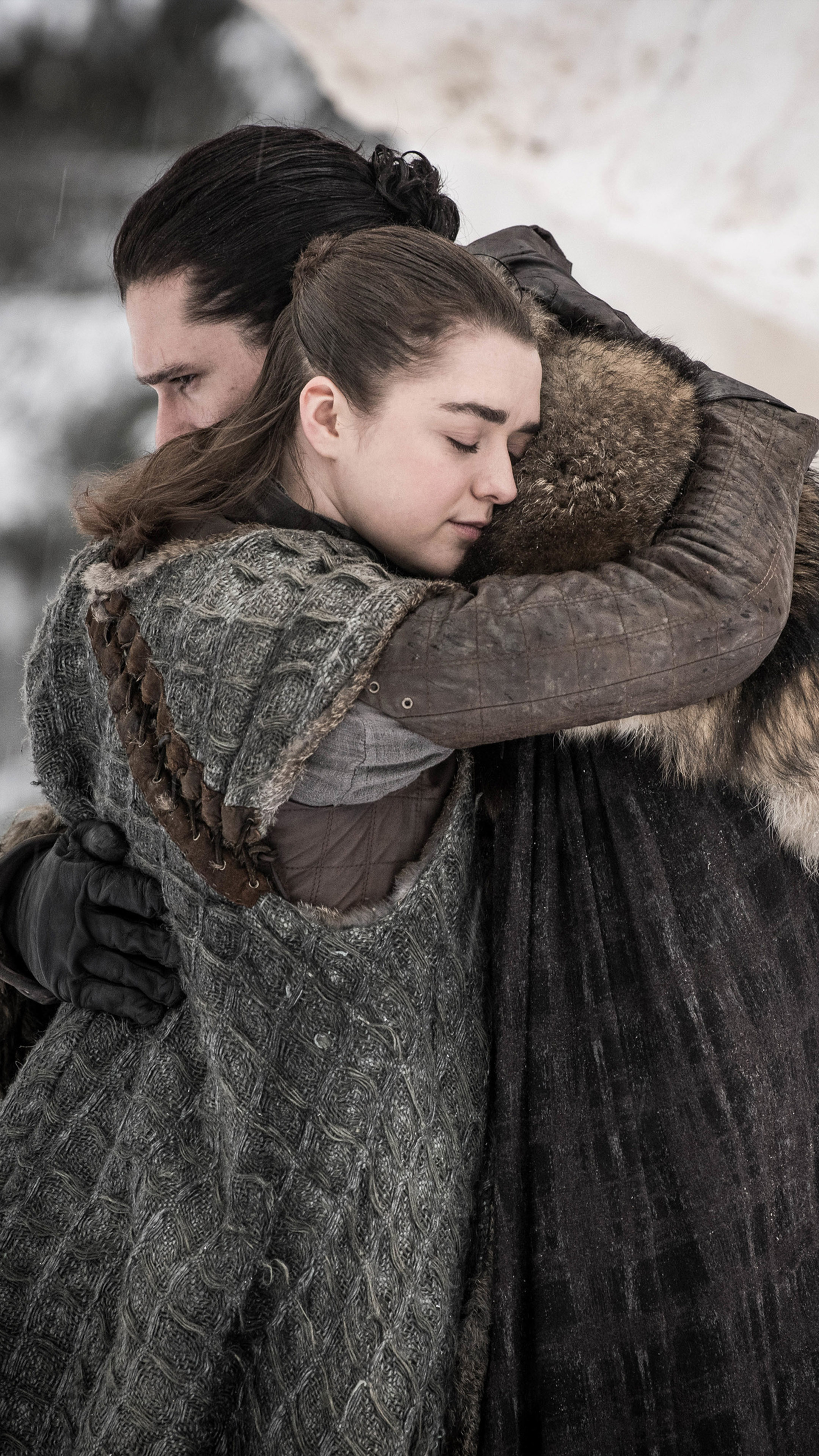 Jon And Arya Reunite - HD Wallpaper 