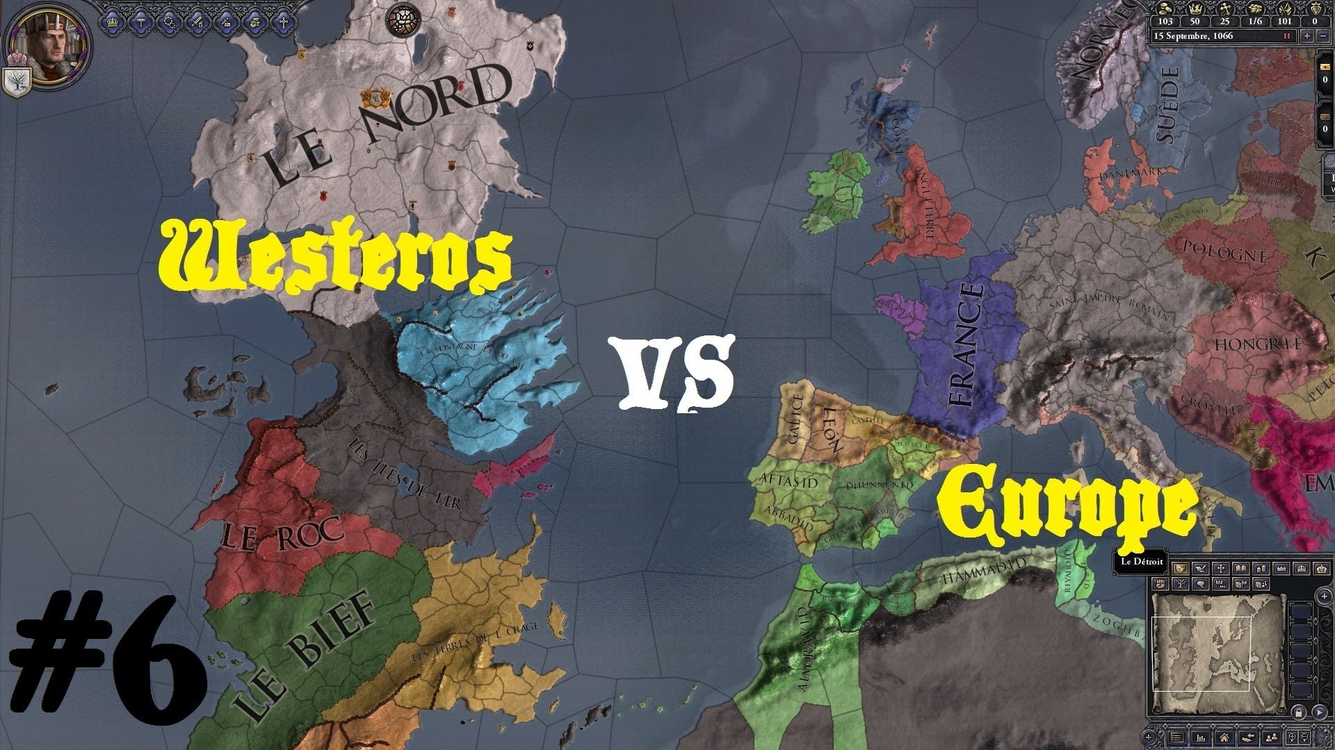 Crusader Kings - Westeros Vs Europe Size - HD Wallpaper 