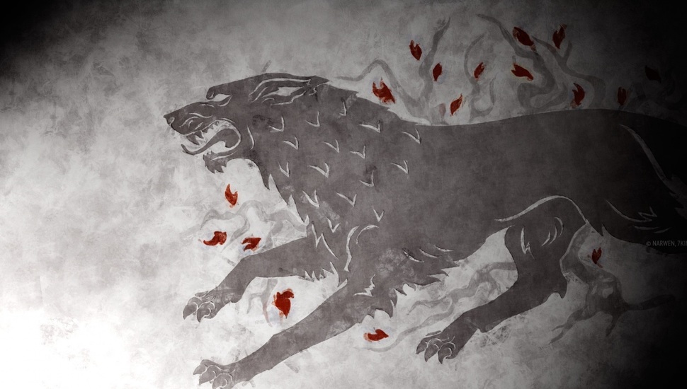 Wolf, Stark, Game Of Thrones, Coat Of Arms, House Of - Game Of Thrones Wolf Background - HD Wallpaper 